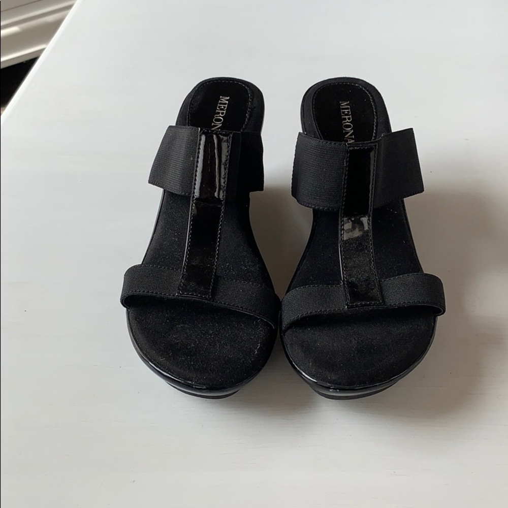 Black wedge.  Merona.